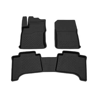 Салонный резиновый коврик REZKON черный для Toyota Land Cruiser Prado 120 02-09 1034030100