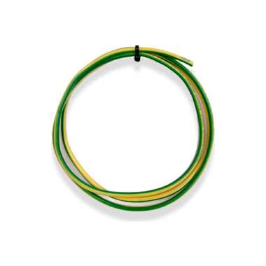 Установочный провод ПУГПнг(А)-HF ПРОВОДНИК 1x1 мм2 зелено-желтый, 5м OZ341608L5