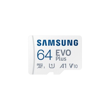 Флеш карта microSDXC 64Gb Samsung EVO Plus (20/130 Mb/s, adapter) (MB-MC64KA/APC)