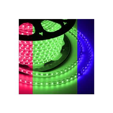 Светодиодная лента Neon-Night led 220 В, 13x8 мм, ip67, smd 5050, 60 led/m свечение rgb 100м 142-109