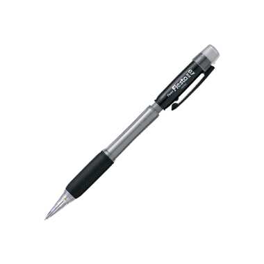 Автоматический карандаш Pentel Fiesta II AX127-AE c резиновым гриппом, 0.7 мм, 12 шт, черный корпус 597278