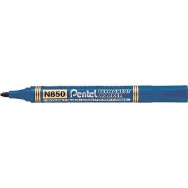 Перманентный маркер Pentel N850-CE 4.2 мм, пулевидный, 12 шт, синий 610002