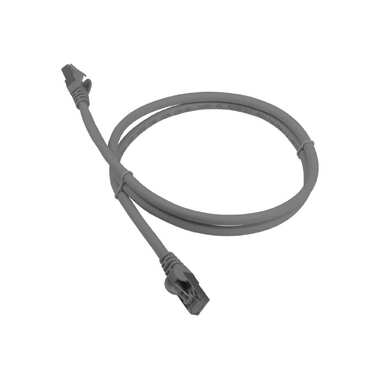 Патч-корд RJ45 - RJ45 LANMASTER 4 пары, S/FTP, категория 8, 1.5 м, серый, LSZH, LAN-PC45/S8-1.5-GY