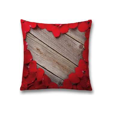 Декоративная наволочка JoyArty Сердце из роз чехол на молнии, 45x45 см sl_422709