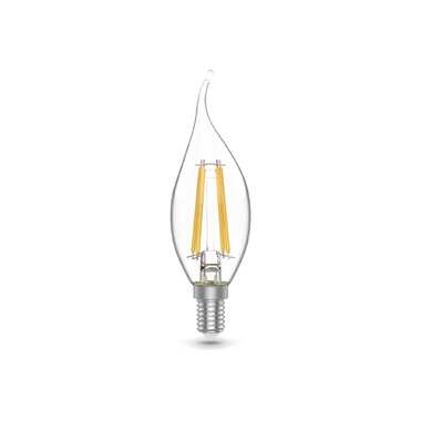 Лампа Gauss basic filament свеча на ветру 5,5w 530lm 4100К Е14 led (3 лампы в упаковке) 1041126T