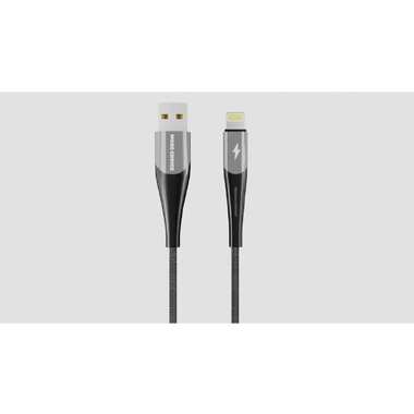 Дата-кабель More Choice Smart USB 2.4A для Lightning 8-pin нейлон 1м K41Si Newsb