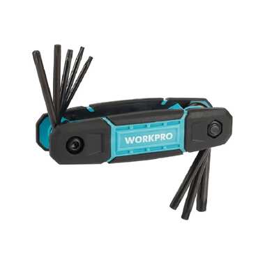 Набор шестигранных ключей WORKPRO TORX, складной, 8 шт. WP222030