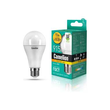 Светодиодная лампа Camelion LEDRB/11-A60/830/E27 (11Вт 220В, LED-M A60 11W 3000K E27) 15067