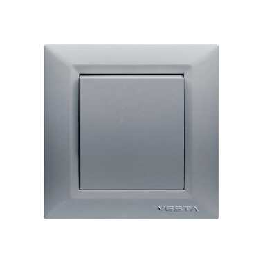 Одноклавишный выключатель Vesta Electric Roma Silver FVK010114SRM
