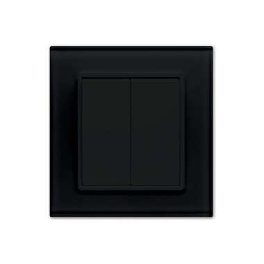 Двухклавишный выключатель Vesta Electric Exclusive Black FVK050120CHR