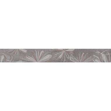 Бордюр Azori Ceramica sonnet grey flower 50,5x6,2 см 1 шт. 587901001