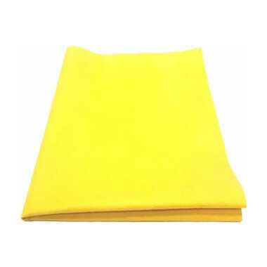 Хозяйственная салфетка ООО Комус микроспан, 34x40 см, МС80-24 желтый, в упаковке 5 шт. 1563640