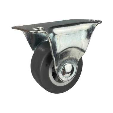 Неповоротное колесо Brante 40 мм, на площадке, серая термопластичная резина 104254
