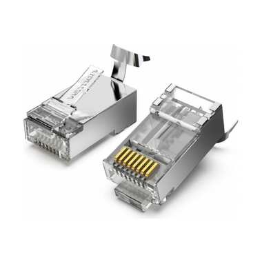 Коннектор RJ45 (8p8c) VENTION, FTP cat. 7, под витую пару (10шт.) IDER0-10