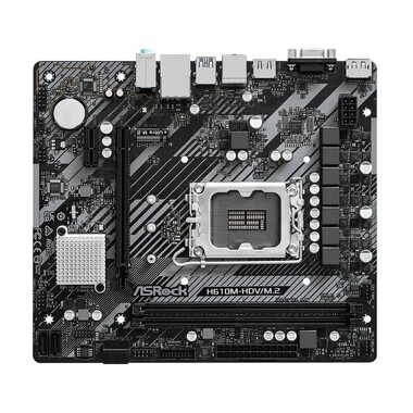 Материнская плата ASRock H610M-HDV/M.2 R2.0 (LGA1700/H610/2xDDR4/mATX/VGA, HDMI, DP) (H610M-HDV/M.2 R2.0)