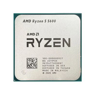 Процессор AMD Ryzen 5 5600 (Soc-AM4/3.9/4.4GHz/3+16Mb/65W/OEM) (100-000000927)