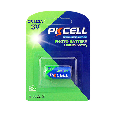 Батарейка CR123A - Pkcell 3V Li-ion CR123A-1B (1 штука)
