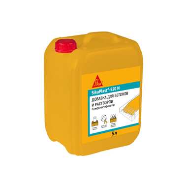 Универсальный суперпластификатор Sika Plast-520 N, 5 л 504584