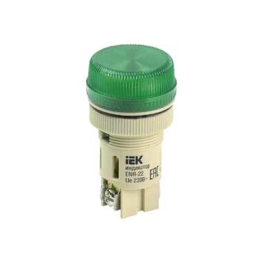 Светосигнальная арматура IEK ENR-22 зеленая ИЭК BLS40-ENR-K06