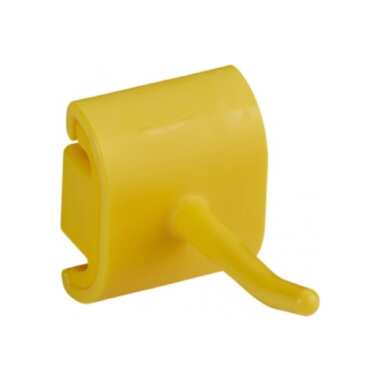Гигиеничное настенное крепление и одинарный крюк Vikan 41,5 мм, желтый цвет 10126