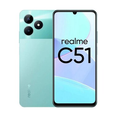 Смартфон Realme C51 RMX3830 4/128Gb зеленый (631011000370)