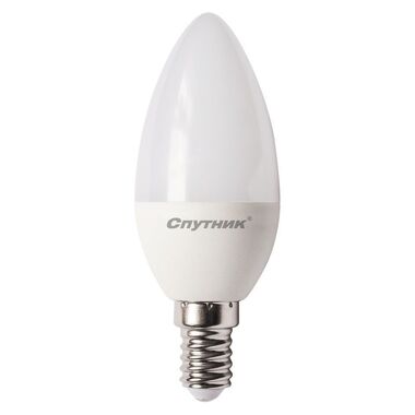 Светодиодная лампа СПУТНИК LED C37 10W/6000K/E14