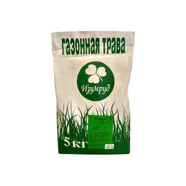 Семена газона Изумруд Городской озеленитель смесь трав, 5 кг 2450006738410