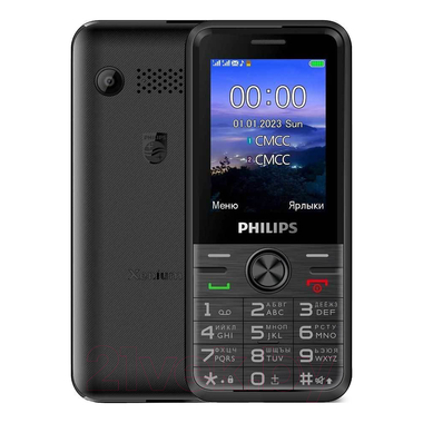 Мобильный телефон Philips Xenium E6500 Black (CTE6500BK/00) CTE6500BK/00_ВУ