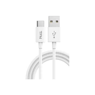 Дата-кабель USB-TypeC TFN 1м TPE, белый TFN-CUSBCUSB1MTPWH