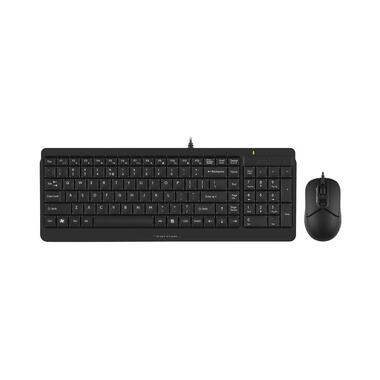 Комплект кл-ра+мышь проводн. A4Tech Fstyler F1512 black USB (F1512 BLACK)