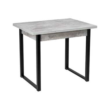 Деревянный стол Woodville форли бетон/черный матовый 424177