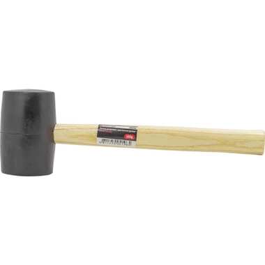 Резиновая киянка Forsage с деревянной ручкой, 680 г, Ø 65 мм F-1803240