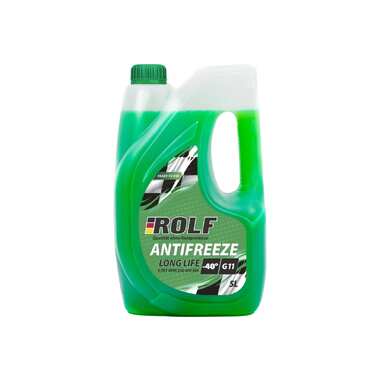 Антифриз Rolf antifreeze g11 green, зеленый 5 л, гибридный, силикатный 70014