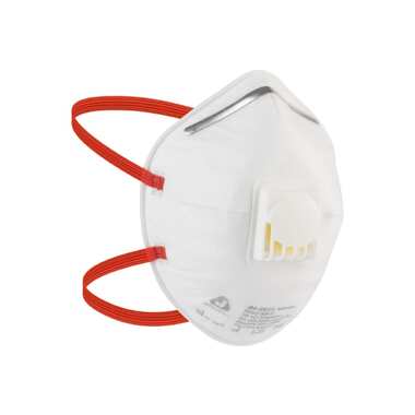 Одноразовый респиратор с клапаном Jeta Safety ffp2 nr d, чашеобразный, 10 шт JM-8622