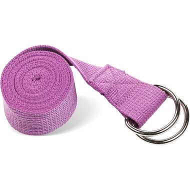 Ремень для йоги с металлическим карабином PRCTZ yoga strap фиолетовый PY7500
