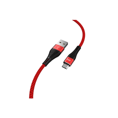 Дата-кабель TFN USB-microUSB нейлон 1м red-black -CFZMICUSB1MRD TFN-CFZMICUSB1MRD