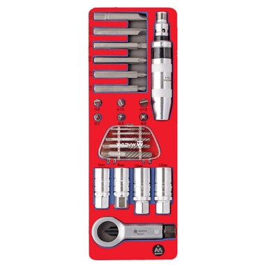 Демонтажный набор с ударной отвёрткой (ложемент, 24 предмета) МАСТАК 5-19424