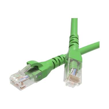 Неэкранированный патч-корд DKC cat6 u/utp 4x2, lszh, зеленый, 0.5м RN6UU4505GN