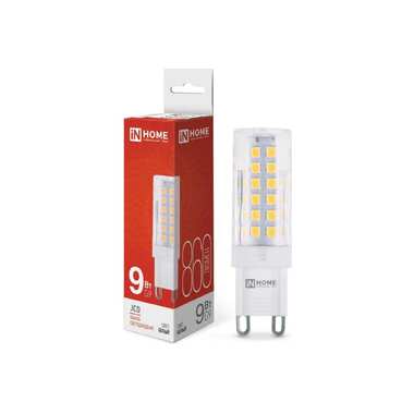 Светодиодная лампа IN HOME LED-JCD 9Вт 230В G9 4000К 860Лм 4690612036380