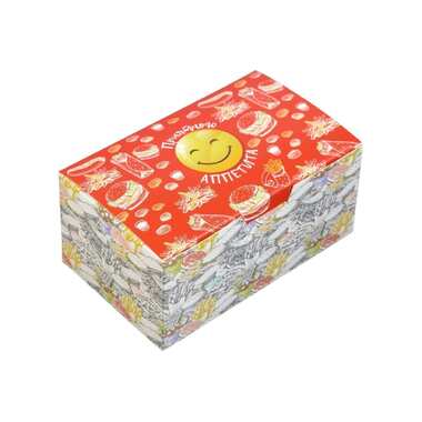 Коробка навынос Оригамо SMILE 150x91x70 мм, 200 шт. 19-2656