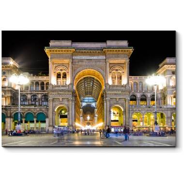 Картина Picsis Галерея Витторио Эмануеле в свете ночных огней. Милан 660x430x40 305-10255236