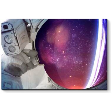 Картина Picsis Астронавт в открытом космосе 660x430x40 мм 2733-10778903