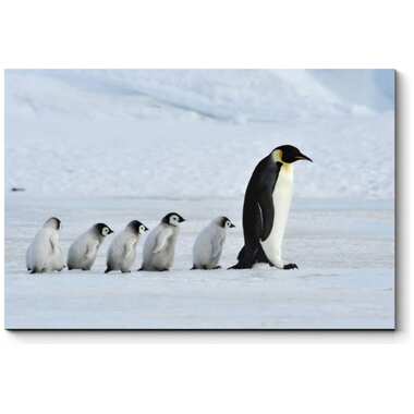Картина Picsis Семейство пингвинов на прогулке 660x430x40 2186-10058999
