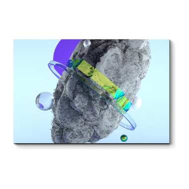 Картина Picsis Камень со спутниками, 660x430x40 мм 6686-13435604