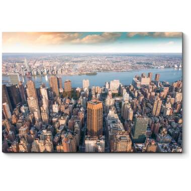 Картина Picsis Панорама Нью-Йорка 660x430x40 мм 4497-9800627