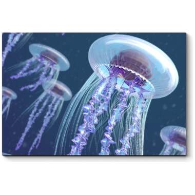 Картина Picsis Парящие медузы 660x430x40 мм 4931-10935587