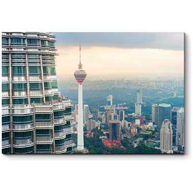 Картина Picsis Над крышами Куала-Лумпур 660x430x40 мм 4093-9909250
