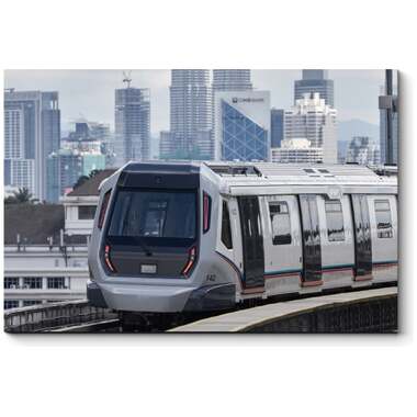 Картина Picsis Надземный поезд в Куала-Лумпур 660x430x40 мм 4091-12875059