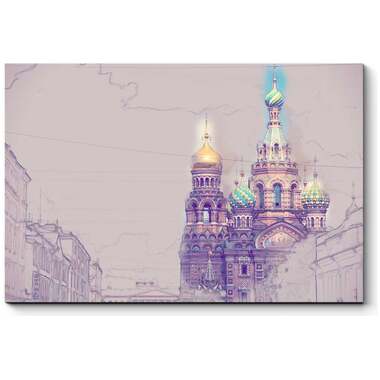 Картина Picsis Спас на Крови, Санкт-Петербург, 660x430x40 447-9765632
