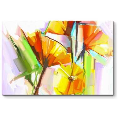 Картина Picsis Цветочная импровизация в стиле импрессионизм, 660x430x40 мм 694-10403021